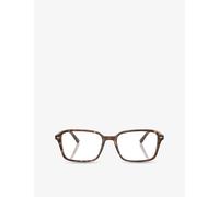 Ray-Ban Womens Ray-Ban Rx5431 Raimond Square-Frame Acetate Optical Glasses Brown