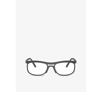 Ray-Ban Womens Ray-Ban Rx7254 Pillow-Frame Metal Optical Glasses Grey