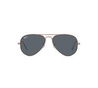 Ray-Ban Women's Rb3025 Classic Sunglasses, Rose Gold/Blue, 58 mm