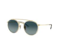 Ray-Ban Women's Rb3647n Sunglasses, Gold/Blue Gradient Grey, 51MM
