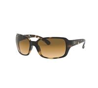 Ray-Ban Women's RB4068 Rectangular Sunglasses, Brown (710/51 Light Havana)