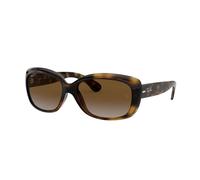 Ray-Ban Womens RB4101 Jackie Ohh Butterfly Sunglasses, Light Havana/Polarized