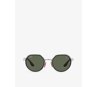 Ray-ban Womens Silver Rb3703m Scuderia Ferrari Irregular-frame Metal Sunglasses