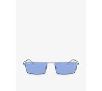 Ray-ban Womens Silver Rb3741 Emy Rectangle-frame Metal Sunglasses