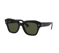 Ray - Ban Unisex Ray - Ban RB2186 STATE STREET 901/31 Sunglasses Acetate Black G15 Squared Normal