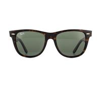 Ray-Ban Womens Sunglasses Wayfarer 2140 902 Tortoise Green G-15 Large 54mm - Brown - One Size