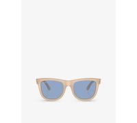 Ray-ban Womens Yellow Rbr0502s Wayfarer Reverse Injected Sunglasses