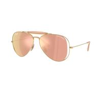 Ray - Ban x DOLCE&GABBANA RB3029M 001/7J Unisex Sunglasses Metal Gold Brown Pilot Mirror