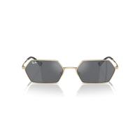 Ray - Ban RB3728 YEVI 92136V Unisex Sunglasses Metal Gold Grey Geometric Normal Mirror
