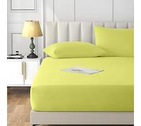 Ray Bedding 3PC Fitted Sheet Small Double Set 400 Thread Count 100% Egyptian Cotton 40cm Deep Small Double Fitted Sheet Bedding Set With Pillow Cases 2 Pack