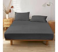 Ray Bedding Extra Deep Single Fitted Sheet 400 Thread Count 100% Egyptian Cotton Luxury Single Bed Sheets Fitted with 35cm Extra Deep Pockets for Single Bed