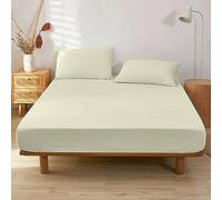 Ray Bedding Extra Deep Small Double Fitted Sheet 400 Thread Count 100% Egyptian Cotton Luxury Small Double Bed Sheet with 35cm Extra Deep Pockets for Small Double Bed