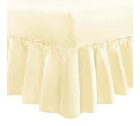 Ray Bedding Valance King Size Fitted Sheet 100% Egyptian Cotton 400 Thread Count Frill Bed Sheets King Size Super Soft Breathable & Luxury Deep Fitted Base Valance Sheets