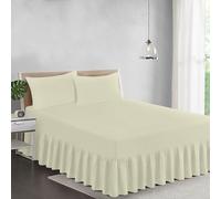 Ray Bedding Valance Super King Fitted Sheet 100% Egyptian Cotton 400 Thread Count Frill Bed Sheets Super King Super Soft Breathable & Luxury Deep Fitted Base Valance Sheets
