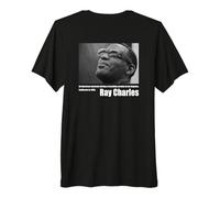 Ray Charles_001_Back Printed Premium T-Shirt
