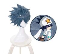 Ray from Aotu World Blue Short Fluffy Layered Cosplay Wigs Heat Resistance Synthetic Hair Halloween Carnival Anime Costume Wig KUQX2122