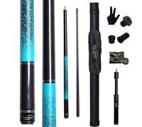 Ray speed Carbon Fiber Pool Cue Stick 12.5mm Rainbow Tip Low Deflection Pool Stick with Uni-loc Pin Joint and Extension Pool Stick