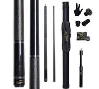 Ray speed Carbon Fiber Pool Cue Stick 12.5mm Rainbow Tip Low Deflection Pool Stick with Uni-loc Pin Joint and Extension Pool Stick