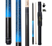 Ray speed Pool Cue Stick with 3D Printed Grip & 13mm Tip - Perfect for Precision Play, Low Deflection Pool Cue for Enhanced Accuracy, Ideal for Billiard Cue Enthusiasts (Dark Blue-Set)