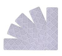 Ray-Velocity Indoor Stair Tread Mats Non-Slip Self-Adhesive for Carpet 5Pcs | Polyester Surface, Reusable Adhesive Backing and Cushioned Feel for Kids, Elders and Pets 76cm X 20.3cm Light Grey
