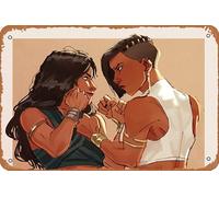 Raya And The Last Dragon Raya Vs Namaari Art Funny Art Metal Tin Sign 8x12 inch Wall Decor Gifts for Home,Street,Bars,Restaurants,Cafes,Store