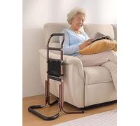 RAYACO Chair Stand Assist for Seniors with Storage Pocket, Adjustable Height Cane, Bed Rails for Elderly Sit to Stand, Portable Mobility Aids, Chair Lift Assist Grab Bar Safe Support