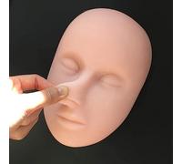 RAYACO Injection Training Silicone Head Injection Training Face Model, High Simulation Suture Practice & Training Tool School Teaching Aids for Nurse, Medical Students Teaching Supplies