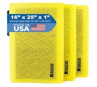 RayAir Supply 16x25 MicroPower Guard Air Cleaner Replacement Filter Pads (3 Pack) YELLOW