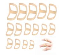 Rayakt 14Pcs Oval 8 Finger Splint,14 Sizes Plastic Thumb & Finger Support for Trigger Finger, Waterproof Thumb Support Brace Ring Splint, Reusable Finger Splints for for Pain Relief, Joint Protection