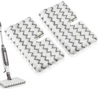 Rayakt 2 Pack Washable Microfiber Steam Mop Replacement Pads | Compatible with Shark S6001UK S6003UK S6005UK S3973D, S6002 Klik n' Flip Steam Cleaner, Dirt Grip Cover Cleaning Pads
