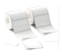 Rayakt 2 Rolls Label Maker Tape for B3S, M110/M220, T50/T80, 40x15mm White Label Roll, 920pcs Waterproof Self-Adhesive Labeling Tape, Label Printer Tape for Jars, Spices & Organization