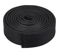 Rayakt 280cm Taekwondo Ranking Belt, Double Wrap Black Belt, Polyester Martial Arts Black Belt for Karate Judo, Universal Training & Competition Belt for Kids & Adults