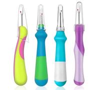 Rayakt 4PCS Seam Rippers Set, Colorful Stitch Unpicker with Safety Caps, Sewing Stitch Ripper, Stitch Remover for Sewing Crafting Embroidery Cross Stitch Thread Removal