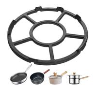 Rayakt Cast Iron Wok Support Ring - Universal Non-Slip Gas Stove Bracket, Stovetop Stand, Adjustable Reducer Ring Holder, Trivet Ring for Small Saucepan, Moka Pot & Coffee Maker