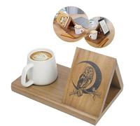 Rayakt Triangle Reading Book Stand - Wooden Desktop Book Holder Organizer, Simple Bookshelf, Space-Saving Display Stand, Book Stand for Books, Tablets, Coffee and Book Lovers Gifts