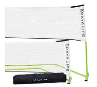 RayaLife Portable Pickleball Net & Badminton Net 2 in 1-22ft Width Standard Pickleball Net Size- Indoor & Outdoor Multi-Sport Pickleball Net - Weatherproof, Durable, Easy Assembly