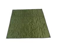 Rayami 85"x85" Waterproof Tarps Picnic Blanket Mat Camping Moisture Barrier Outdoor Multifunctional Tent Tarp Footprint Ground Sheet Mat with Drawstring Carrying Bag(Green)