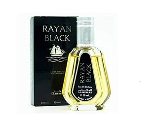 Rayan Black Al Rehab Perfume 50 ml (amber, oriental, arabic, oud, misk, musk, natural perfume, eagle wood, ethereal, attar scent)