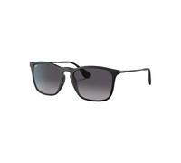 Ray - Ban Man RB4187 CHRIS 622/8G Sunglasses Injected Black Grey Squared Normal Shaded
