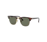 Rayban - Lifestyle Sunglasses - Clubmaster Polished Tortoise On Gold G-15 Green - Brown Brown