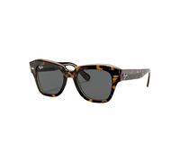 Ray - Ban Woman RB2186 STATE STREET 1292B1 Sunglasses Acetate Gold Grey Squared Normal