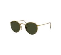 Rayban - Polarized Lifestyle Sunglasses - Round Metal Polished Arista Gold G-15 Green Gold one size