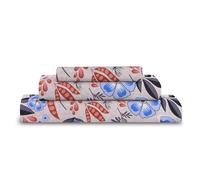 RAYBedding 3PC Floral Printed Bed Sheet Set Single Size - Soft Luxury Printed Bedding Set with Fitted Sheet, Flat Sheet & Pillowcase - Deep Pocket Single Bed Sheets
