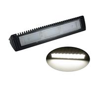 Raycharm 13" RV Exterior LED Flood Light Fixture, 40° Down Angle Beam, 4000K Natural-White Super Bright, 12V/24V DC, High Lumen Output Low Current Draw, Aluminum Housing Black Finish, 1-Pack