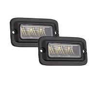Raycharm 4.3" Flush-Mount Off-Road LED Pods, Super Bright 6000K Cool-White, Wide Flood Beam, Reverse & Backup Light for Jeep, Truck, UTV, ATV, IP68 Waterproof/Shockproof, 12V/24V, 2-Pack