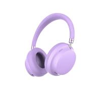 Raycon Essential Headphones - Wireless Bluetooth Over Ear Headphones, with Hybrid Active Noise Cancelling, 5 Built in Microphones, IPX4 Water-Resistant & 50 Hours Battery Life (Purple)