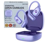 Raycon Essential Open Earbuds - True Wireless Open Ear Bluetooth 6.0 Headphones, Ultra-Lightweight, Comfort Hook Design, IPX5 Water Resistant, 36 Hours of Battery Life (Purple)