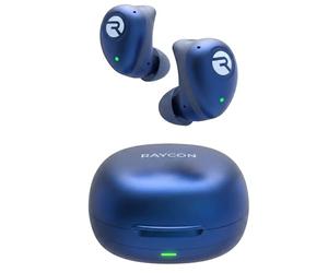 Raycon Fitness Bluetooth True Wireless Earbuds with Built in Mic 54 Hours of Battery IPX 7 Waterproof and Charging Case with Talk, Text, and Play Bluetooth 5.2 Portable Sport (Blue)