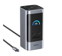 RayCue USB C Docking Station, 15 in 1 Triple Display with 5 Shortcut Button, 8K DP and HDMI, 10Gbps USB A/C, Gigabit Ethernet, 100W PD, Audio, Laptop Docking Station for Windows/Dell/HP/Lenovo/Mac