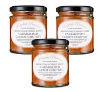 Raydale Preserves - Wensleydale Cheese Lover’s Caramelised Carrot Chutney - 195g - Pack of 3